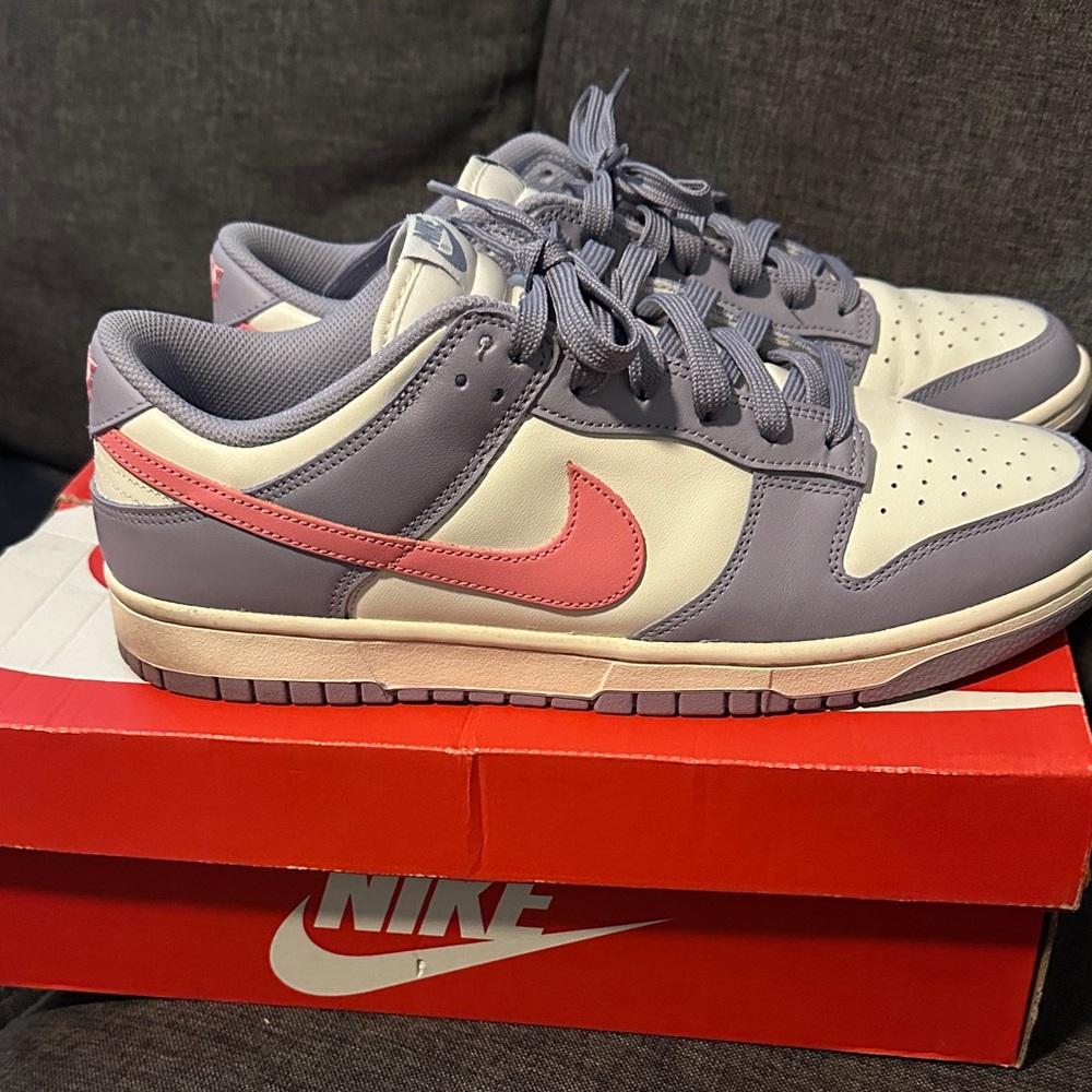 Nike Purple and Pink Low-Top Sneakers